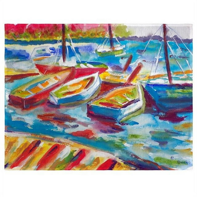 Betsy Drake PM423 Betsys Marina II Tapis de Place - Lot de 4