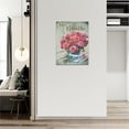 thumbnail image 4 of Vintage Rose Bathroom Wall Art Rustic Country Floral Pictures Wall Decor Farmhouse Botanical Roses Bathroom Canvas Print Painting Framed Home Artwork For Bathroom Bedroom Kitchen Office 12"x16", 4 of 6
