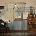 thumbnail image 4 of VHC Brands Abilene Country Tan Independence Day Appliqued Star Prairie Swag Set of 2 36x36x18, 4 of 5