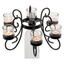 Afterglow Candle Wine Bottle Candelabra