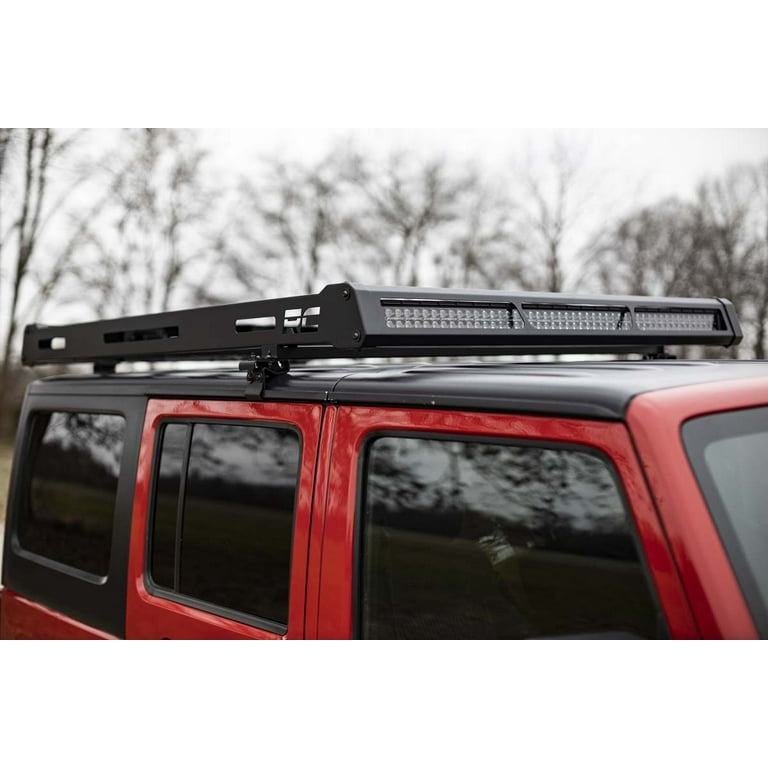 Rough Country Steel LED Roof Rack System for 2018 2023 Jeep
