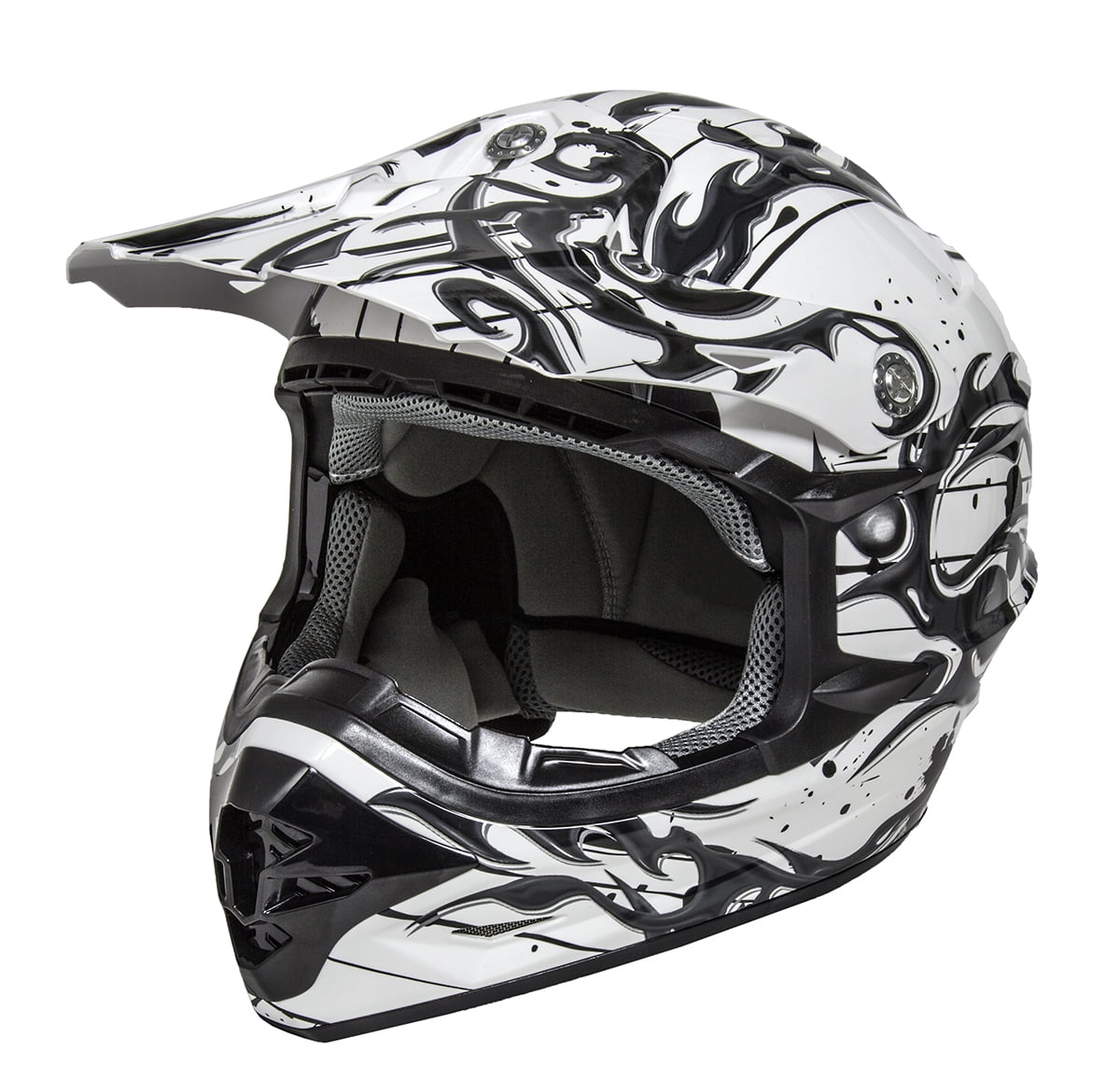Adult Raider Elite TACH Helmet MX ATV UTV Dirt Bike Off Road Motorcycle DOT 