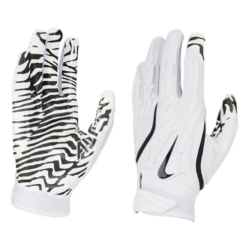 Nike Superbad 7.0 Football Gloves White White Black, Large