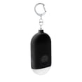 thumbnail image 1 of Llavero de alarma personal para defensa personal de mujeres - USB recargable 130 dB Silbato de sirena de seguridad fuerte con luz LED (negro), 1 of 3