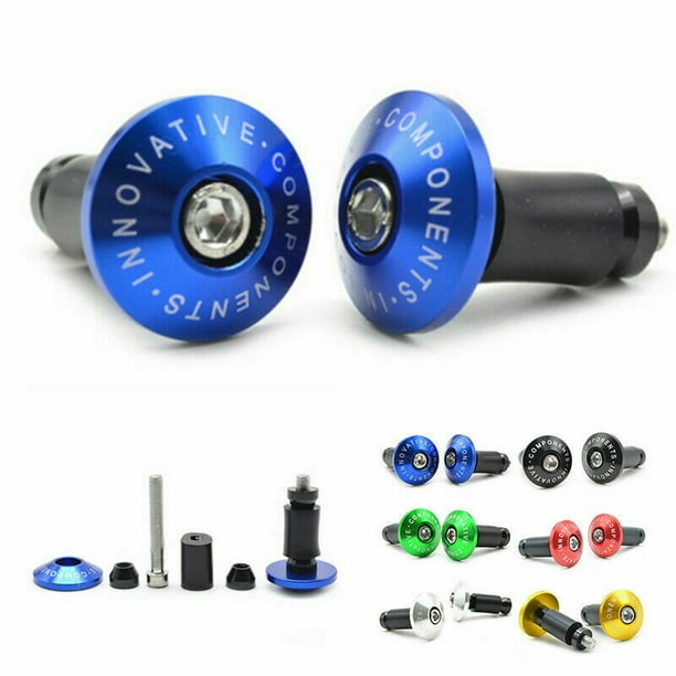 1 Pair Bike Bicycle Aluminum Handlebar Grips Cap Plug Handle Bar Caps
