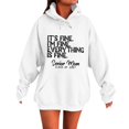 thumbnail image 2 of WCJM Women's Hooded Sweatshirt Casual Pullover Hooded Sweatshirt for Women Long Sleeve Top with Front Pocket, 2 of 6