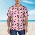 thumbnail image 2 of Fotbe 2336109497 Hawaiian Shirt for Men Unisex Summer Beach Casual Short Sleeve Cotton Linen Button Down Shirts-3X-Large, 2 of 5