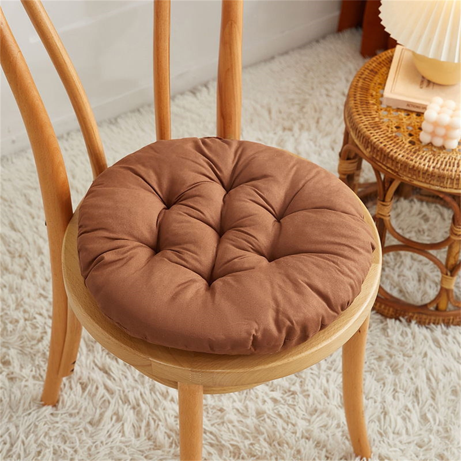 Comfortable Kitchen Indoor Seat Pad Buttocks Chair Cushion Non Slip Dining Chair  Pad Round Stool Cushion Sponge Thick Seat Pad