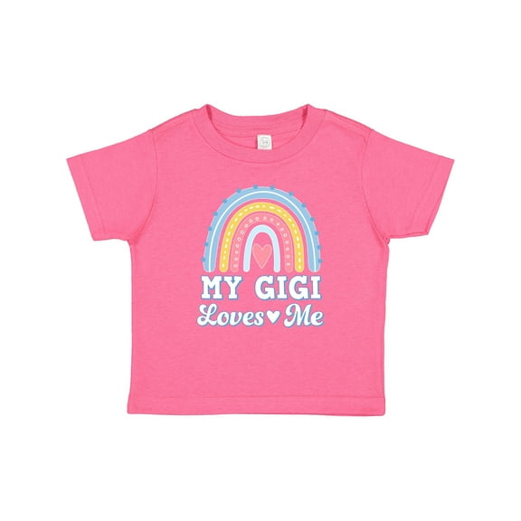 Inktastic My Gigi Loves Me Retro Rainbow Girls Baby T-Shirt