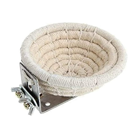 Cozy Bird Hand Woven Shelter for Parrots with Stainless Steel Swing for Comfortable Winter Living