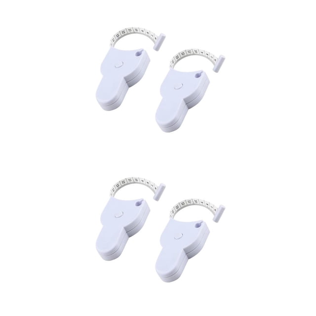 Ounissouiy Cinta métrica telescópica automática para medir el cuerpo, regla retráctil en forma de Y con mango, calibrador de cintura 2 piezas/blanco 2Conjunto