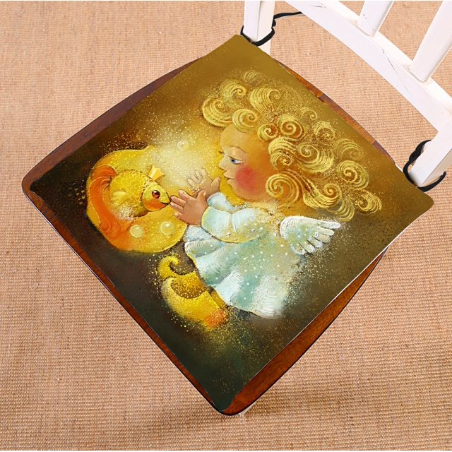 Cojín ABPHQTO para Silla con Diseño de Pez Angel Pequeño 45x45 cm