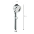 thumbnail image 2 of YgkuHd Shower Nozzle, Pressurized Shower Made Of 3-speed Water Dispensing Mode Adjustment, Infinitely Adjustable Water Pressure Size, With Strong Water Output, Durabil, 2 of 5