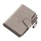 thumbnail image 3 of Cartera de mujer Cartera corta con botones de color caramelo Cartera con cremallera para varias tarjetas, 3 of 6