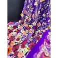 thumbnail image 1 of Three - dimensional sunflower floating soft mesh embroidery lace dress fabric, 1 of 7