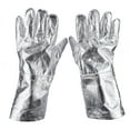 thumbnail image 2 of Long Safety Work Heat Resistant Gloves Aluminized Fire Smelting Welding Glove, 2 of 12