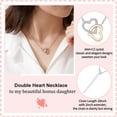thumbnail image 2 of Bonus Daughter/Daughter in Law Gifts Heart Necklace Christmas Birthday Gifts for Future Daughter in Law, 2 of 7