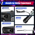 thumbnail image 3 of Foco LED Follow Stage Josbuynls de 200 W con soporte negro, 3 of 9