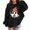 Black, variant on Kids' Pullover Hoodie Casual Loose Cute Print Long Sleeve Hoodie Sport Fall Winter Clothes Size 11-12T ,Black