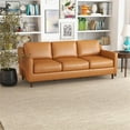 thumbnail image 6 of Allora Genuine Italian Leather Upholstered Sofa in Cognac/Tan, 6 of 7