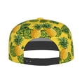 thumbnail image 5 of Adjustable Baseball Cap, Cute Pineapple Green Leaves Flat Bill Trucker Flat Brim Hats Dad Hat for Men Women - Snapback Hat Adjustable Size, 5 of 7