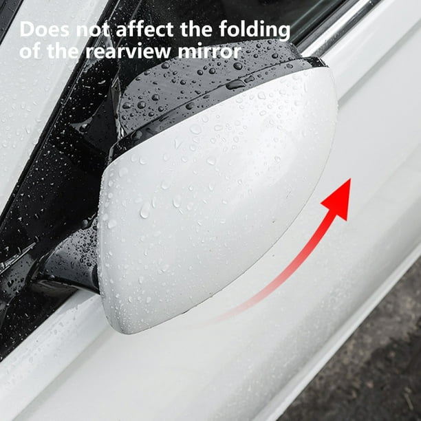 2 Pcs Rétroviseur Angle Mort 360° Avec Sourcil Pare-Pluie - Miroirs Auxiliaires Auto-Adhésifs Universels Pour Voiture, Moto, Camion, SUV