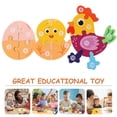 thumbnail image 3 of Early Education Jigsaw Toy Animals Growth Cognitive Wooden Puzzle 1Set, 3 of 5