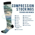 thumbnail image 2 of FORMRS Womens Knee High Socks Casual Long Thick Travel Daily Wear, 1 Pair, Beige Mountain, 2 of 6