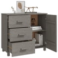 thumbnail image 5 of vidaXL Sideboard HAMAR Light Gray 35.4"x15.7"x31.5" Solid Pinewood, 5 of 9