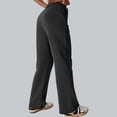 thumbnail image 5 of FRSASU Women's Solid Sweatpants Tall Baggy High Waisted Sweats Pants Athletic Long Straight Leg Trousers with Pockets Black, 5 of 7