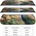 thumbnail image 5 of Peacocks Modern Comforter Cover Set With Hidden Zipper Closure - Trendy Microfiber Animal Bedding With 3d Print, 3-piece Set With Pillowcases, For Boy, 5 of 5
