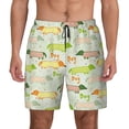 thumbnail image 2 of Picia Dachshund Dog Puppy pattern Mens Swim Trunks with Compression Liner Stretch Beach Shorts Quick Dry with Zipper Pockets No-Chafing Board Shorts-Large, 2 of 9