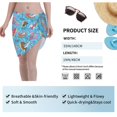 thumbnail image 6 of KLL Sharks Summer Print Women's Sarong Coverups Short Bathing Suit Wrap Skirt Beach Wrap Swimsuit Cover Ups, 6 of 6