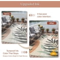 thumbnail image 4 of Outdoor & Indoor Area Rug 5'x8', Waterproof, Non-Shedding, Easy Cleaning, Leaf Mat for Patio, Living Room, Balcony, Dining Room, RV, Deck, Bedroom, Camping, Outside Carpet, Beige Grey, 4 of 10