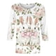 thumbnail image 3 of Camisetas de Pascua para Mujeres Sudadera Suelta Casual con Cuello Redondo Y Mangas de Tres Cuartos de Longitud, Divertida Camiseta de Poliéster Impresa para Fiestas de Primavera Y Uso Diario, 3 of 5