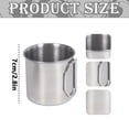 thumbnail image 2 of Stainless Steel Foldable Cup, Portable and Collapsible Travel Mug for Camping, Hiking, Picnics, and Backpacking, Rust-Resistant and Durable Outdoor Camping Drinkware, 2 of 2