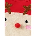 thumbnail image 5 of Bagilaanoe Christmas Clothing Baby Girl Boy Rompers Newborn Reindeer Embroidery Long Sleeve Bodysuit 3M 6M 9M 12M 18M Infant Fall Fleece One Piece Jumpsuit, 5 of 9