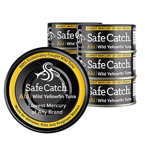 Safe Catch Ahi Tuna Wild Yellowfin Tuna Canned Low Mercury Can Tuna