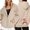 Khaki, variant on Tanghaowl Sweatshirts for Women Loose Fit Ladies Christmas Printed Zipper Long Sleeved Pocket Drawstring Casual Hooded Sweatshirt with Cozy Fit Khaki M