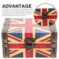 thumbnail image 2 of FONDOTIN 1Pack Patriotic Trinket Box Wooden Material with Dustproof Feature for Family, 2 of 8
