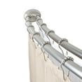 thumbnail image 1 of Mainstays Smart Rods Adjustable Double Curved Tension Shower Curtain Rod, 50" to 72", 1 of 8