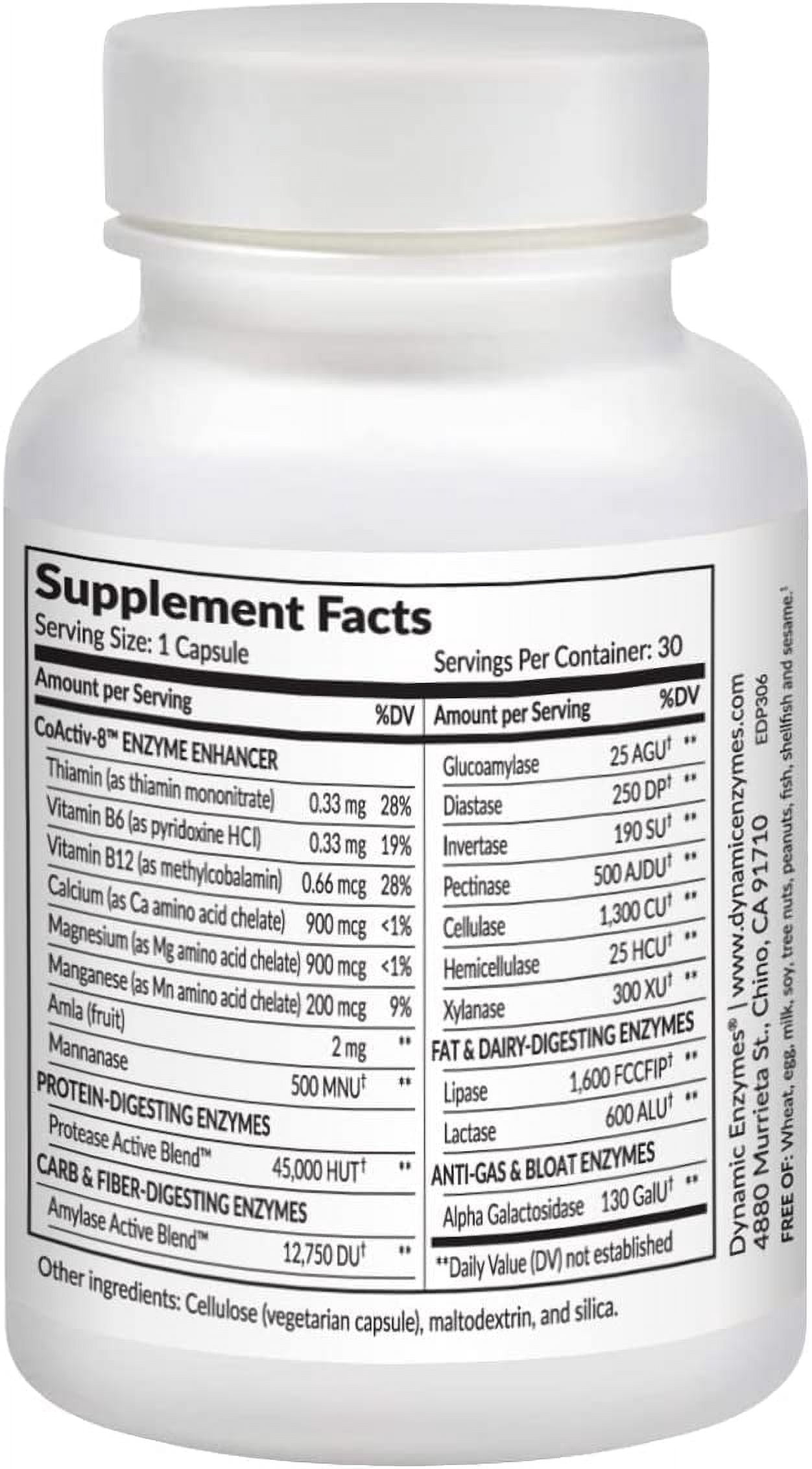 Dynamic Enzymes Eat E-Z - 90 Vegan Capsules
