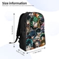 thumbnail image 4 of Anime Hero Academy Style Backpack for Adults, Water Repellent Oxford Bag with 15 Inch Laptop Sleeve, 4 of 6
