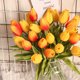 thumbnail image 5 of 7 flores artificiales de tulipanes de tacto real para decoración, flores falsas, arreglos florales, decoración de tulipanes de imitación, 5 of 5