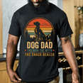 thumbnail image 2 of Mens Funny Dog Dad T Shirts Retro Sunset Dog Dad Fathers Day Graphic Tee for Men Vintage Pet Lover Graphic Tees, 2 of 6