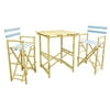 Phat Tommy Tall Foldable 3 Piece Patio Bistro Set