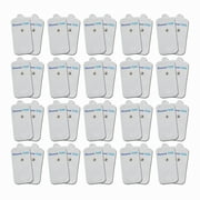 HiDow Compatible Replacement TENS Electrodes - Electrode Pads for Hi-Dow TENS Units - 20 Pair of Snap TENS Unit Electrodes (40 TENS Unit Pads) - 2" X 4" - Discount TENS Brand