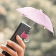 thumbnail image 3 of Soporte para paraguas para smartphone, parasol con ventosa, ajustable, ligero y bonito Rosado, 3 of 9