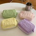 thumbnail image 1 of ZHAOCHENG Bolsas para cosméticos, bolsa de maquillaje de algodón, bolso grande para mujer, bolsa acolchada, bolsa de viaje para guardar artículos de tocador, organizador de brochas de maquillaje para, 1 of 4