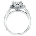 thumbnail image 3 of Pompeii 1.75 ct Round Diamond Halo Engagement Ring 14k White Gold Lab Grown (FG,VS), 3 of 4